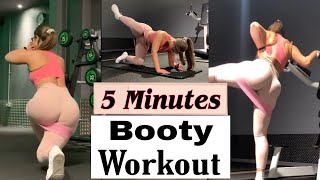 05 Min Deadly Workout to burn Your booty | Gym Girl Booty Workout | Thicker Curvy Hips Exercises