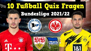 Bundesliga Quiz 2022 👀🤔 Wie gut kennst du die Fußball Bundesliga?