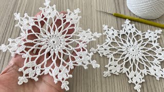 Heartwarming Crochet Snowflake Motif Pattern Step by Step Tutorial