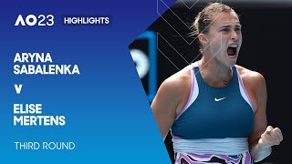 Aryna Sabalenka v Elise Mertens Highlights | Australian Open 2023 Third Round