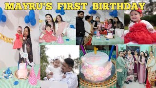 MAYRU'S FIRST BIRTHDAY ❤️|Mayru ৰ প্ৰথম জন্মদিন 😍|অসমীয়া Vlog #birthday #vlog #assamesevlog