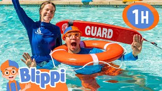 Blippi Learns to Swim Safely! 1 Hour of Summer Stories for Kids