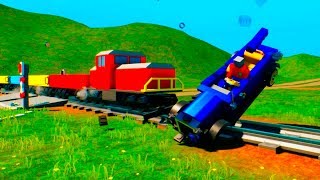 Unstoppable Massive LEGO Train Wrecks - Brick Rigs Gameplay - Ultimate Lego Car Destruction