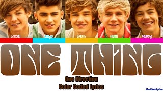 One Direction 'One Thing' Lyrics (Color Coded Lyrics)