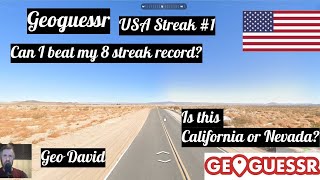 Geoguessr - USA streak #1 California or Nevada?