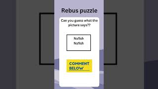 Rebus #riddle 31 #rebus #quiz #puzzle #youtubeshorts #ytshorts #shorts #shortsfeed #funny #yt