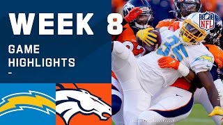 Chargers vs. Broncos Week 8 Highlights | NFL 2020