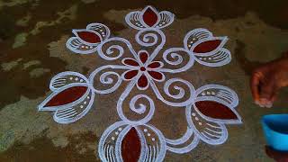 Massi madhamspecial beautiful flowerpadi kolamtraditional easyrangoli Traditional Muggulu Easy daily