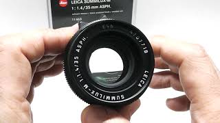 LEICA ライカ Summilux ズミルックス 35ｍｍ F1.4 ASPH 新品同様 元箱一式付属