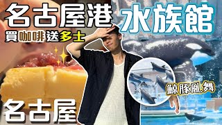 日本早餐文化初體驗☕️｜水族館表演震撼人生🐳｜奇幻沙甸魚龍捲風🌪️｜最強海豚表演！🐬【名古屋自由行Ep5】