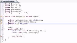 30 Intermediate Java Tutorial 30 init for Networking Applet