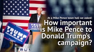 How important is Mike Pence to Donald Trump's campaign?