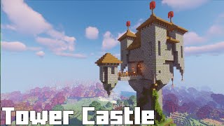 How to Build an Epic Tower Castle in Minecraft #minecraft