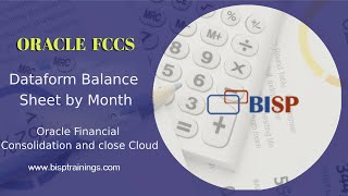 FCCs Dataform Balance Sheet by Month | FCCs Dynamic Dataform | Oracle FCCs Consultants | BISP EPM