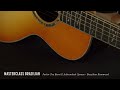 masterclass brazilian parlor tea burst e adirondack spruce brazilian rosewood acoustic guitar