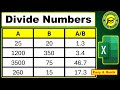 How to Divide Numbers In Excel | Divide Numbers In Excel | Divide Number in Microsoft Excel #Divide