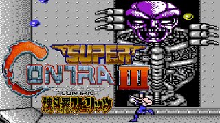 Super Contra 3 (魂斗羅スピリッツ) (Unl) (NES Pirate) - NES Longplay - (Complete Walkthrough) (FULL GAMEPLAY)