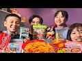 |MUKBANG| TOPOKKi, RAMEN BULDUk NOODLE CUP & OTHER SNACKS - Q&A