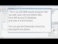 Visual Basic 2008 / VB 2008 Tutorial Add, Save, Edit, Search, Delete from MS Access 07 with listview