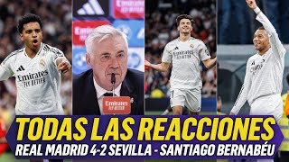 💥MBAPPÉ, BRAHIM, RODRYGO y la RUEDA de PRENSA de ANCELOTTI tras el REAL MADRID 4-2 SEVILLA VERTICAL