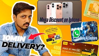 Flipkart \u0026 Amazon Best Deals 🇮🇳 | WhatsApp New Ai Features | 10min Delivery for Electronic  Gadgets