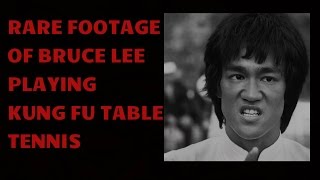 Bruce Lee Playing Kung Fu Table Tennis