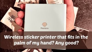 A bluetooth sticker printer that fits in your hand? Say what?:  phomemo