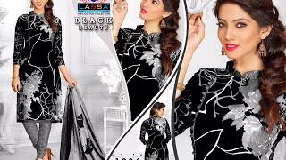 BLACK BEAUTY BY LASSA ARIHANT|BANDHANI PALACE BEST UNSTITCHED DRESS MATERIALS