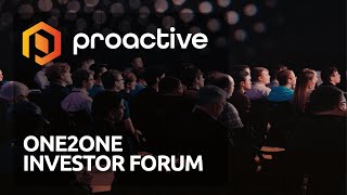 Proactive ONE2ONE Investor Forum - Thursday November 12th 2020