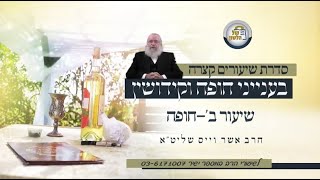 הלכות חופה וקידושין  - שיעור שני - חופה | הרב אשר וייס