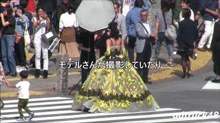 渋谷スクランブル交差点は、モデルやケツだし記念撮影するスポットになってます
