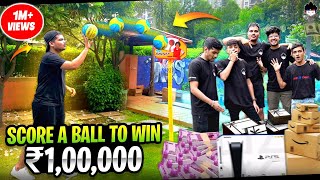 He Won 1,00,000₹ Credit Card Shopping 😱🔥Score A Ball in Basket \u0026 Win PS5 - Two side Gamers Vlogs