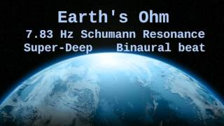 Earth's Ohm, 7.83 Hz Deep Theta Binaural Beat ( Schumann Resonance for 12 Hours )