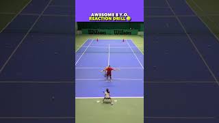 AWESOME 8 Y.O. REACTION DRILL #tennis #shorts