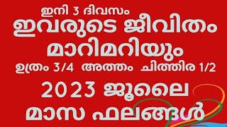 ഉത്രം 3/4, അത്തം, ചിത്തിര 1/2,  വലിയ മാറ്റങ്ങൾ സംഭവിക്കുന്ന  2023 ജൂലൈ മാസം@cometvision