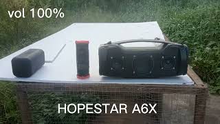 HOPESTAR A6X (65W) VS JBL FLIP 5 (20W)