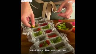 Make Sushi In Minutes With This Ice Tray Hack
