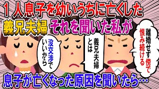 【修羅場】私が結婚する前、一人息子を幼いうちに亡くした義兄夫婦。それを聞いた私が息子が亡くなった原因を聞いたら・・・【2chゆっくり解説】