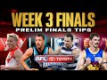 Week 3 AFL Preliminary Finals Tips + Predictions 2024