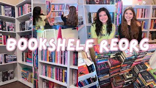 bookshelf re-organization + bookshelf tour 📚✨