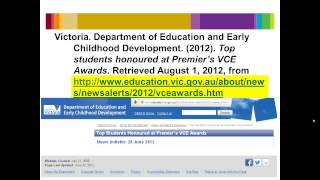How to reference a webpage in APA format