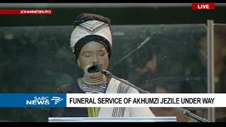 Noxolo Grootboom reads Akhumzi Jezile's orbituary