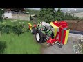 mowing grass on austria alps animals on walchen farming simulator 19 episode 1