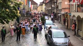 Schützenauszug beim Kronacher Freischießen 2015