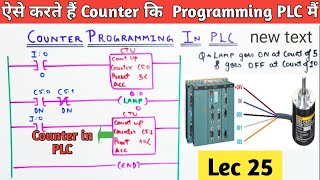 PLC Basic Counter Programming for Beginners.