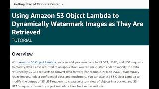 Tutorial S3 Object Lambda