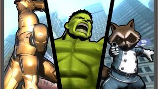 Ultimate Marvel vs Capcom 3: Hulk, Iron Man, and Rocket Racoon arcade playthrough