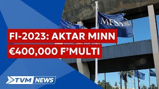 Fl-2023: l-MFSA ħarġet b'aktar minn €400,000 f'multi