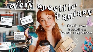 Oddly Specific FANTASY Book Recs! your requests 🕯🦋🗡🔮 cozy queer reads, pirates, faeries & more