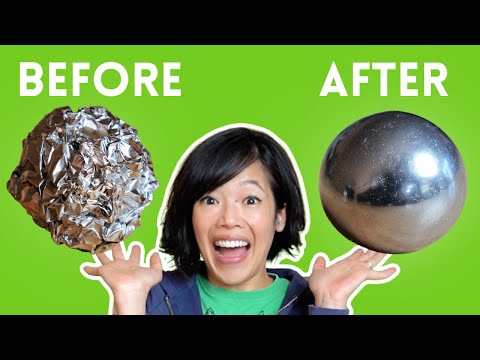 What type of atoms make up aluminum foil?